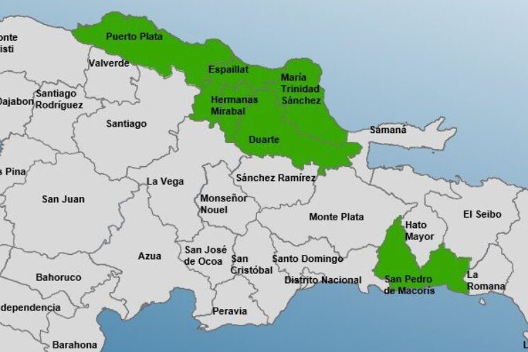 COE amplía alerta verde en 6 provincias por lluvias