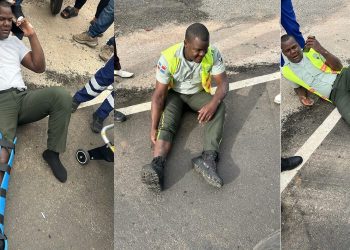 Cabo de la Digesett resulta herido tras ser atropellado por motocicleta en Bayaguana