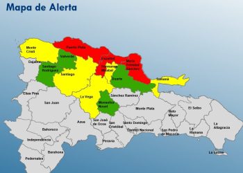 COE eleva a 12 las provincias en alerta por sistema frontal; tres en roja y más de 1,700 viviendas afectadas