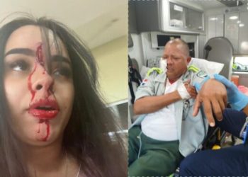 Solicitan prisión preventiva a implicados, donde mujer hirió con bisturí agentes de la Digesett en Aeropuerto del Cibao