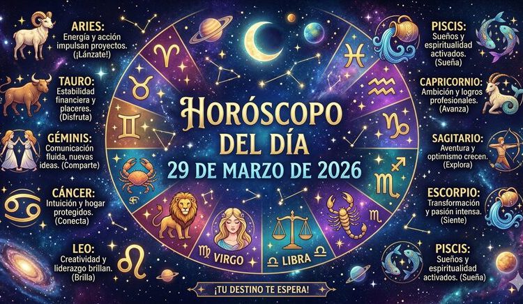 Horóscopo del 29 de marzo de 2026
