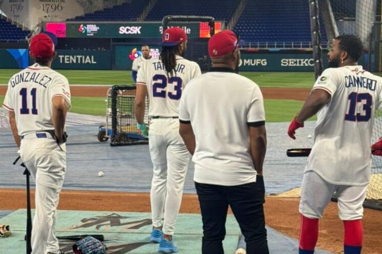 República Dominicana inicia prácticas previo a duelo ante Países Bajos en el Clásico Mundial de Béisbol 2026