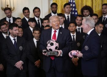 Trump elogia a Messi durante visita del Inter Miami campeón de la MLS a la Casa Blanca