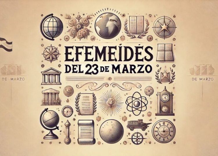 Efemérides del 23 de marzo
