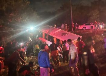 Unidades del 911 asisten a heridos por accidente de tránsito en Villa Hermosa, La Romana