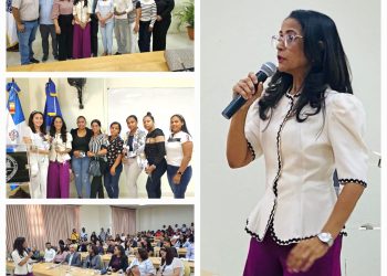 Ana Jacqueline Ureña imparte conferencia sobre autoestima femenina en la era digital en UASD San Juan