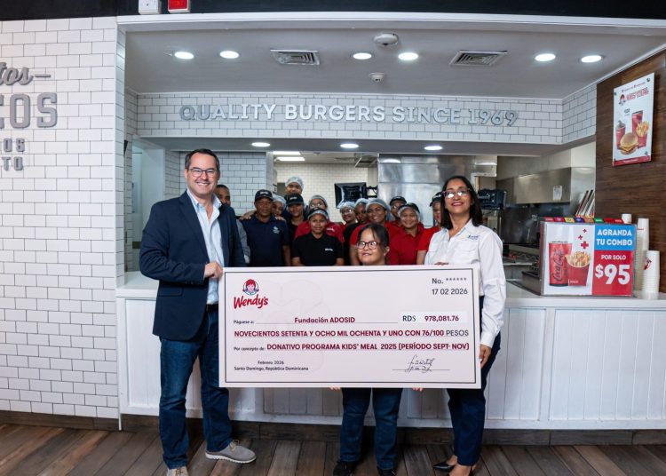 Wendy’s respalda labor de la Asociación Dominicana de Síndrome de Down a través de su programa Kids’ Meal