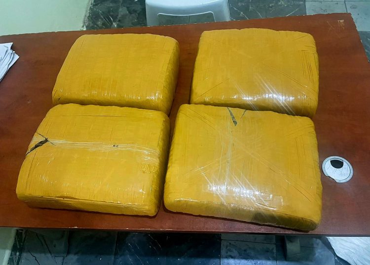 Ejército ocupa cuatro pacas de presunta marihuana abandonadas en zona fronteriza de Elías Piña