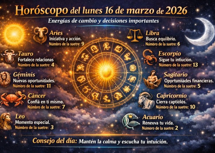 Horóscopo del lunes 16 de marzo de 2026: energías de cambio y decisiones importantes