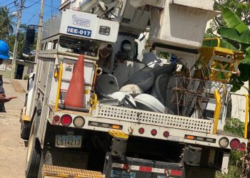 EDENORTE y Alcaldía de Sánchez ejecutan programa de reparación de luminarias en varios sectores