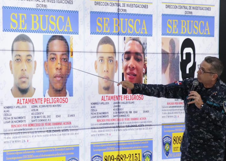 Policía Nacional identifica presuntos autores de homicidio en el sector 27 de Febrero