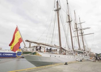 Buque español Sebastián de Elcano llega al puerto de Santo Domingo en RD