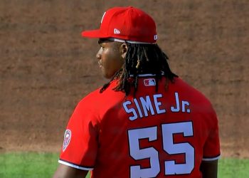Miguel Sime Jr. impresiona con rectas de más de 100 mph en el Spring Breakout