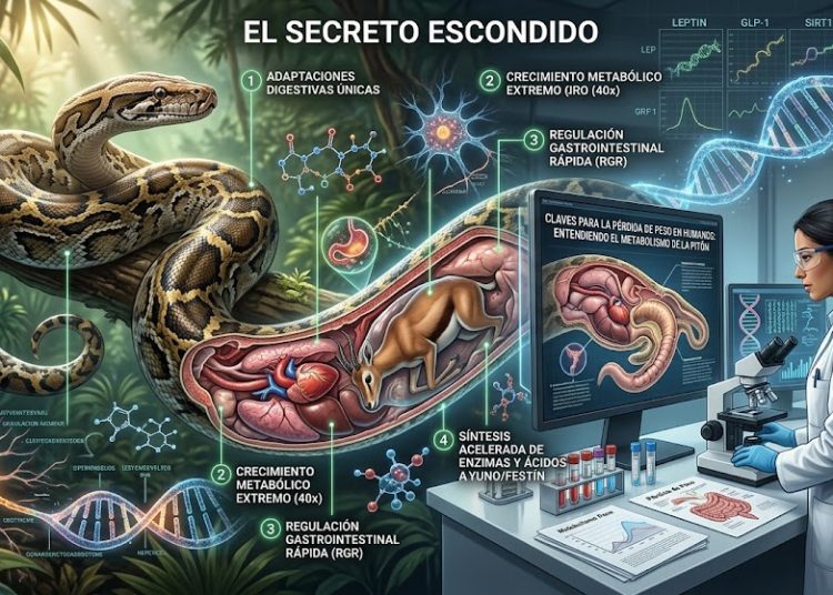 El secreto que esconden las pitones y que podría ofrecer claves para la pérdida de peso