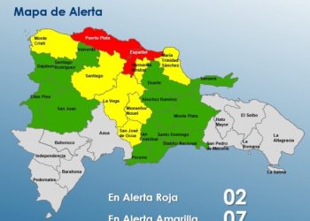 COE coloca 2 provincias en alerta roja y mantiene 7 en alerta amarilla