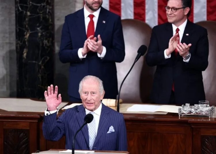 El rey Carlos III pide ante el Congreso de EE.UU. apoyo a Ucrania y defiende el papel de la OTAN