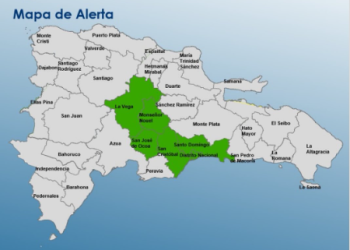 COE eleva a alerta verde a seis provincias por incidencia de vaguada