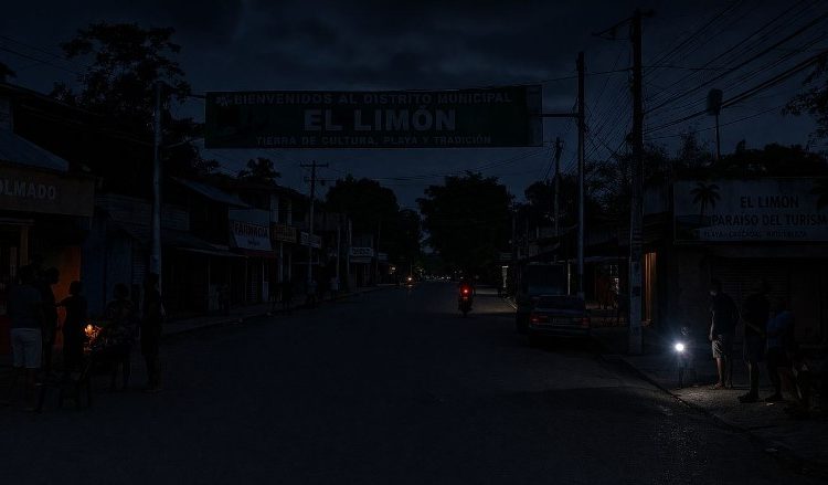 Apagón deja a El Limón en total oscuridad desde el Viernes Santo