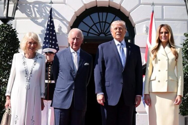 Los Trump reciben a Carlos III y Camila en una ceremonia de honor en la Casa Blanca