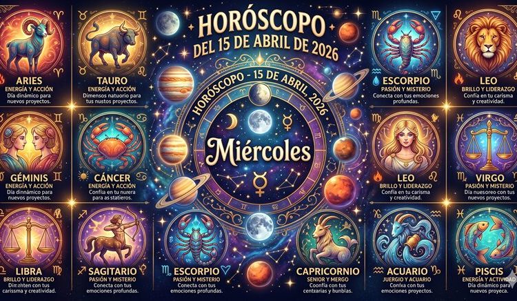 Horóscopo del 15 de abril de 2026