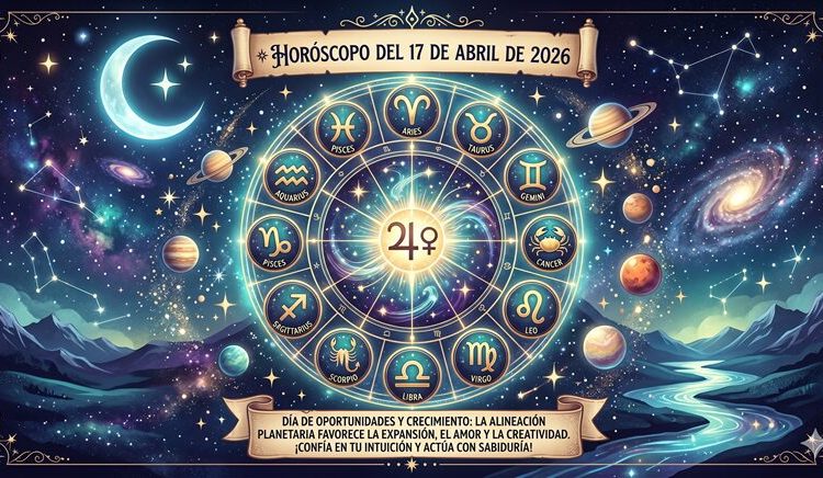 Horóscopo del 17 de abril de 2026