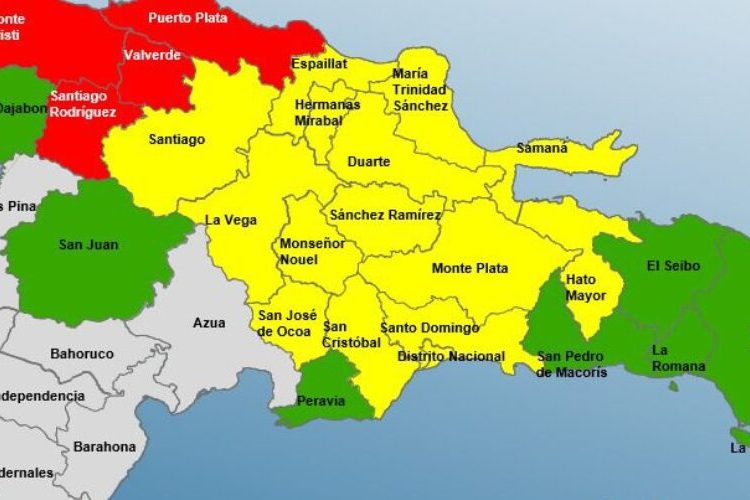COE mantiene 4 provincias en alerta roja y reporta más de 5,000 desplazados por intensas lluvias