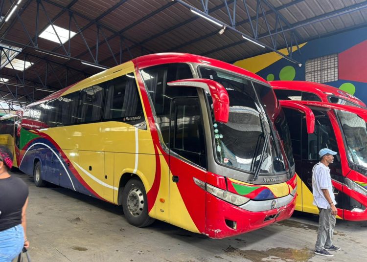 Flujo de pasajeros aumenta ligeramente en paradas de autobuses este Jueves Santo