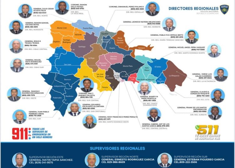 Policía Nacional publica mapa interactivo con contactos de directores regionales y fortalece plan preventivo por Semana Santa 2026