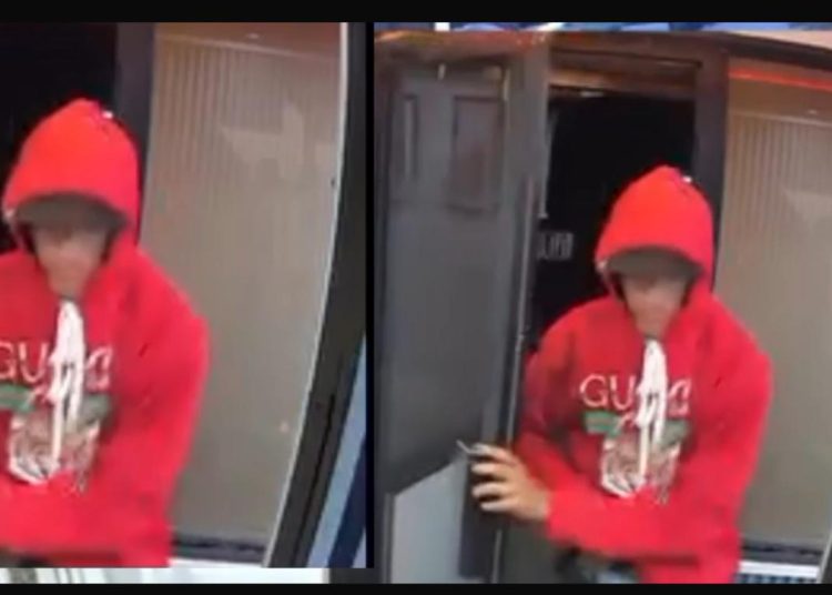 Cámara capta violento asalto en negocio de Santiago Oeste; comerciante fue amenazado de muerte