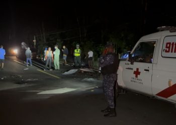 Dos muertos y una herida grave en accidente de motocicletas en carretera Bayaguana–Copey