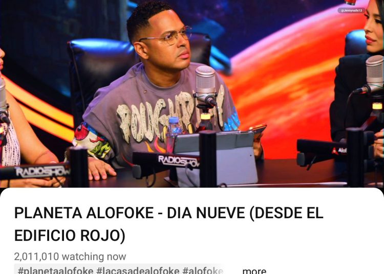 Alofoke Radio Show supera 2 millones en regreso especial desde Planeta Alofoke