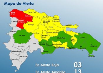 COE aumenta alertas por vaguada: 3 provincias en rojo y varias en vigilancia