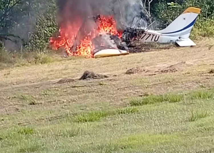 Avioneta se precipita en Dajabón; piloto y copiloto resultan heridos