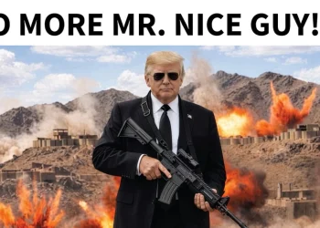 Trump publica imagen en la que aparece armado con advertencia a Irán: «¡Más les vale ponerse inteligentes pronto!”
