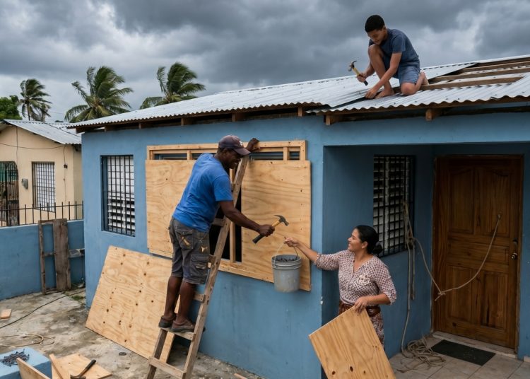 Estudio revela, tormentas impulsan a hogares dominicanos a proteger techos, puertas y ventanas