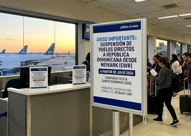 JetBlue suspenderá vuelos directos entre Newark y destinos de República Dominicana a partir de julio