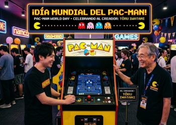 Día Mundial del Pac-Man. Videojuego arcade creado por el diseñador de videojuegos Tōru Iwatani