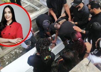 Entre lágrimas sepultan a Esmeralda Moronta en Santo Domingo