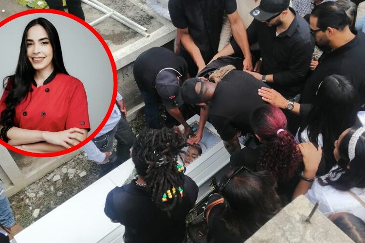 Entre lágrimas sepultan a Esmeralda Moronta en Santo Domingo