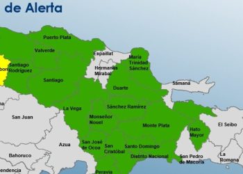 COE coloca 17 provincias en alerta verde y a Dajabón en amarilla por efectos de vaguada