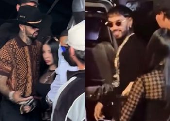 Redes estallan tras apariciones de Anuel con supuesta nueva novia en México