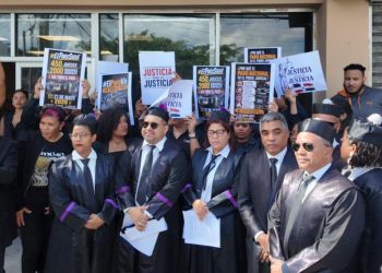 Abogados respaldan paro de jueces y servidores judiciales en Santo Domingo Oeste