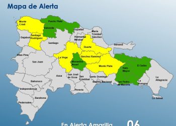 COE reduce a 12 las provincias en alerta por incidencia de vaguada
