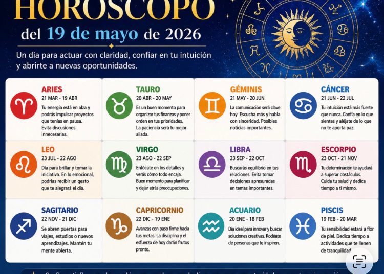 Horóscopo del 19 de mayo de 2026