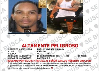 DICRIM busca hombre acusado de golpear y herir a otro en La Vega