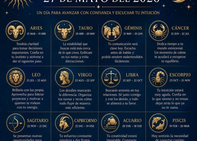 Horóscopo del 27 de mayo de 2026