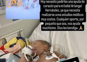 Solicitan ayuda para bebé Ariangel Hernández que requiere costosos estudios médicos
