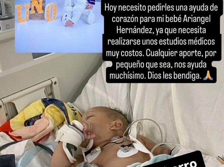 Solicitan ayuda para bebé Ariangel Hernández que requiere costosos estudios médicos