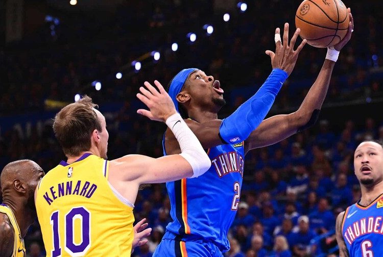 Thunder apagan a los Lakers y Pistons rompen su mala racha ante Cavaliers
