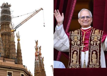 Papa León XIV bendice la Sagrada Familia de Barcelona en una espectacular celebración